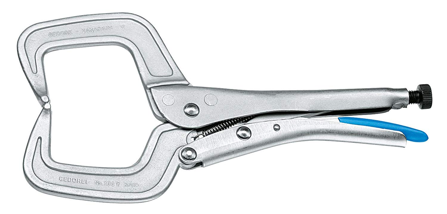 Gedore 138 Y Profile Welding Grip Pliers 11 inches, 1 Piece, 11 Zoll, Silver