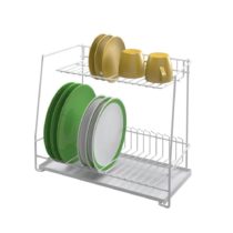 Metaltex 324244 Dish Drying Rack Two-Tier 44 x 36 cm