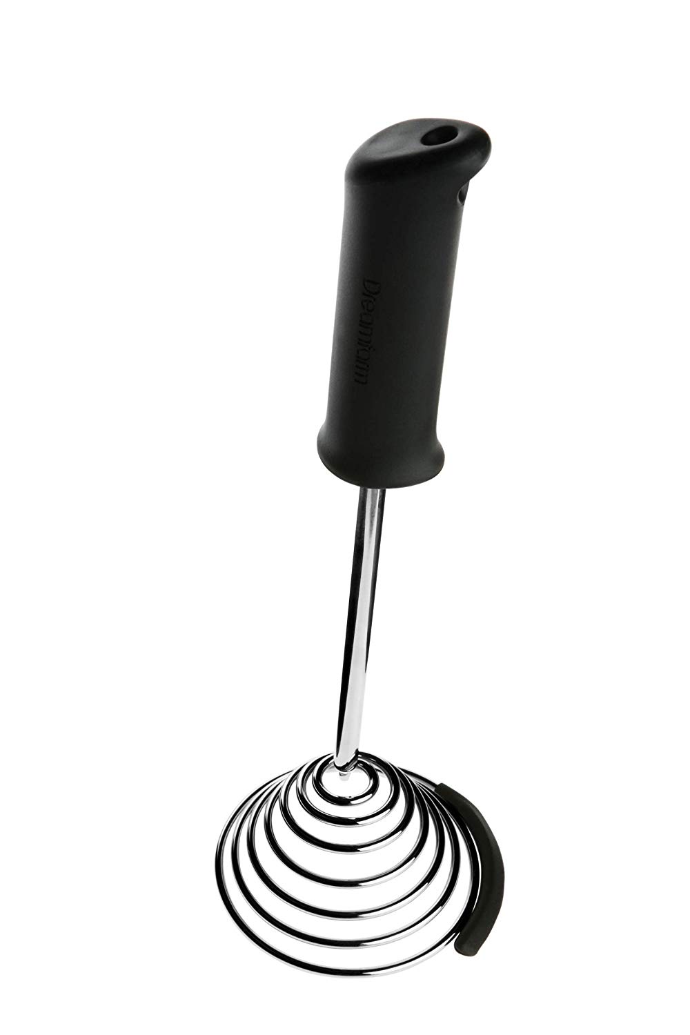 Dreamfarm Smood One-Handed Press Stainless-Steel Spring Coil Vegetable and Potato Masher with Soft Grip - Image 2