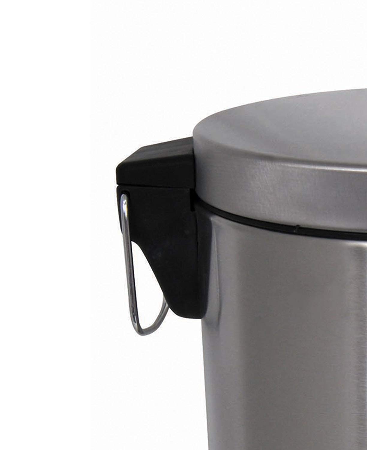 MSV Stainless Steel Pedal Bin, Silver, 12 Litre - Image 3