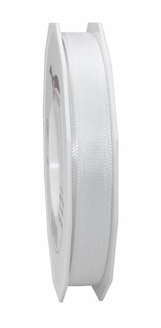 Präsent C.E. 15 mm - 50 m Pattberg Ribbon Europa Basic Tafetta, White