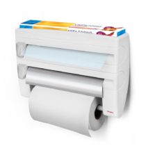 Metaltex 254410 Roll-n-Roll 4-In-1 Kitchen Roll Holder Dispenser, White , 39 x 10 x 25 cm.