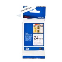 Brother TZe-N251 Labelling Tape Cassette, Black on White, 24mm (W) x 8M (L), Non-Laminated, Brother Genuine Supplies