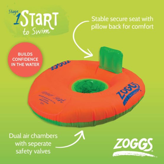 Zoggs Unisex Child Zoggy Baby Inflatable Swim Seat Trainer Seat - Image 4