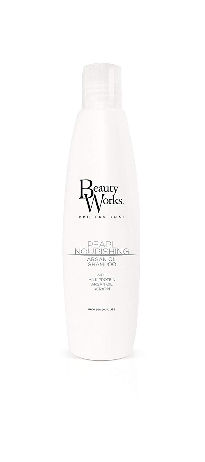 Beauty Works Pearl Nourishing Argan Oil Shampoo 250ml, White, 250 ml (Pack of 1)
