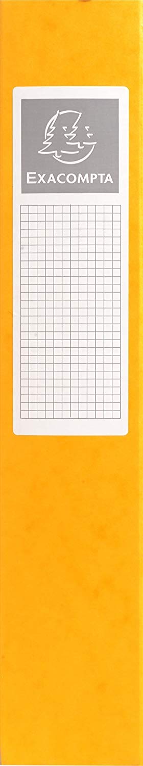 Exacompta, Ref 50600E, Elasticated Filing Boxes, 240 x 320mm in Size, Suitable for A4 Documents, 60mm Spine with Label - Image 2