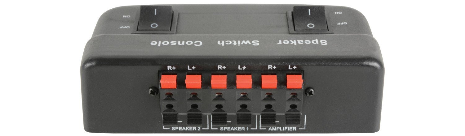 AV LINK 2 Way Loudspeaker Selector, Black - Image 2
