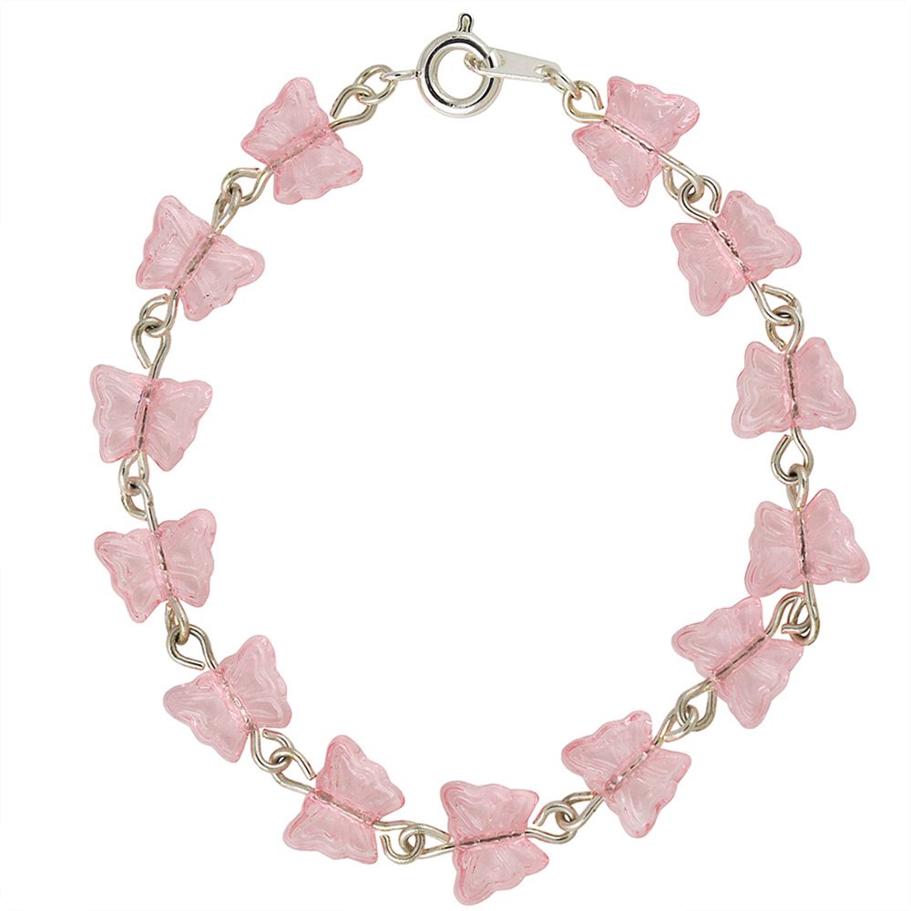 Ravel Children's 'Little Gems' Butterfly Watch and Silver Plated Jewellery Set, Butterflies - Image 3