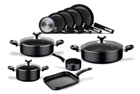 Monix Resistant Plus Aluminium Non-Stick Grill Pan, 28 cm, Black - Image 3