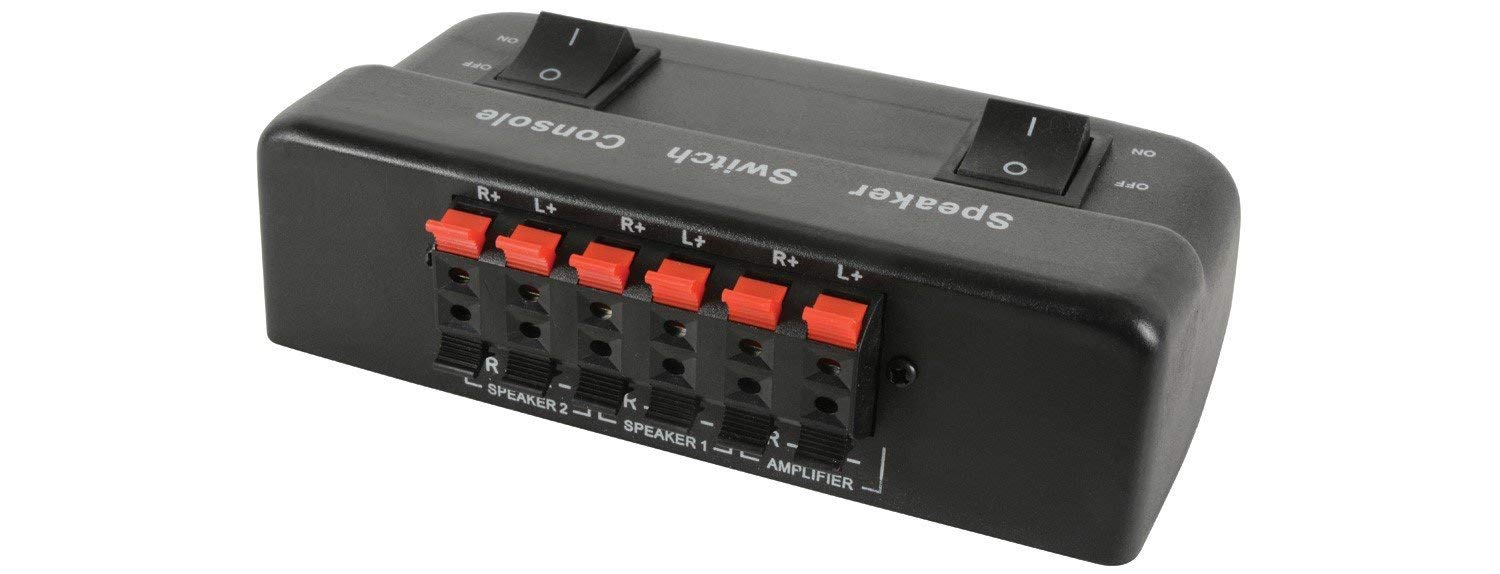 AV LINK 2 Way Loudspeaker Selector, Black - Image 3