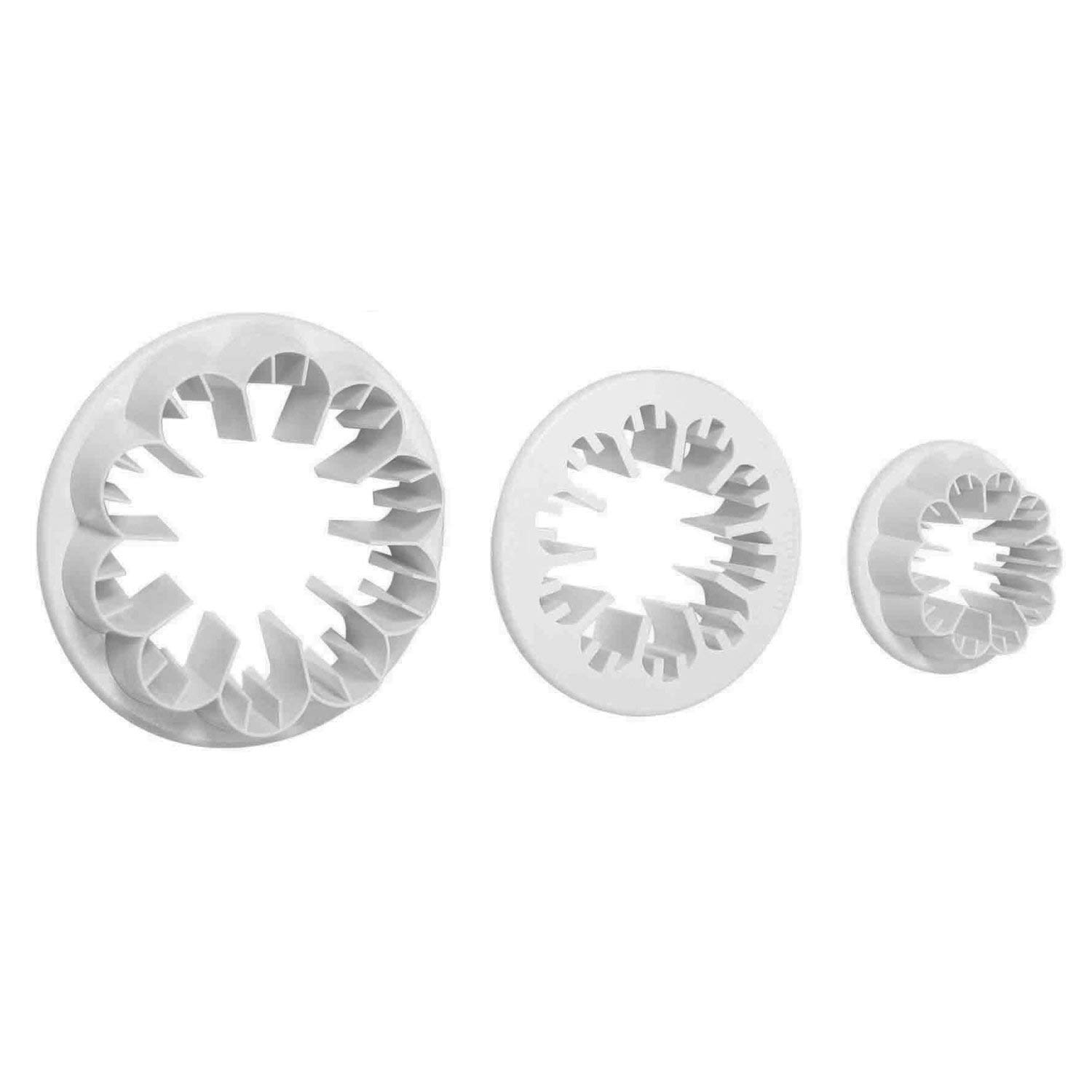 PME CA660 3-Piece Carnation Cutter, White, 1 x 9.1 x 21.5 cm, Small, Medium & Large Size