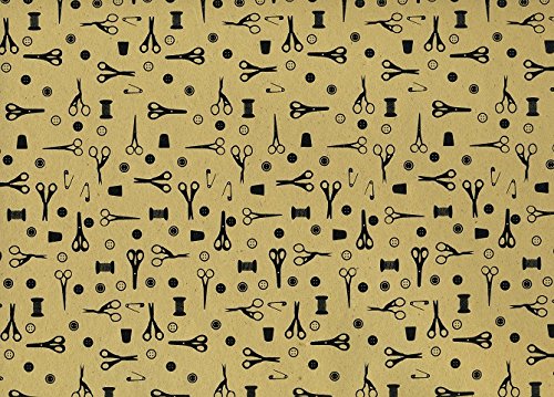OZ Couture jute/black Paper, Jute / Black