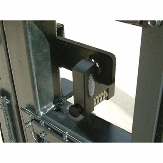 Squire Heavy Duty Padlock (SHCB75) - Toughest Rotating Shackle - 5 Wheel Combination Block Padlock - Alloy Steel for Corrosion Resistance - Weatherproof Lock for Home & Shed (Black, 75 mm) - Image 2