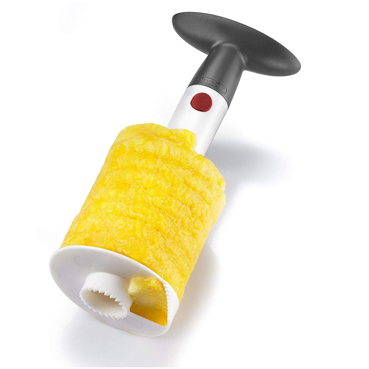 Westmark Pineapple Slicer/Corer, ø 8.6 cm, Plastic, White/Black, 516722E1, 8.6 x 9.8 x 23.9 cm