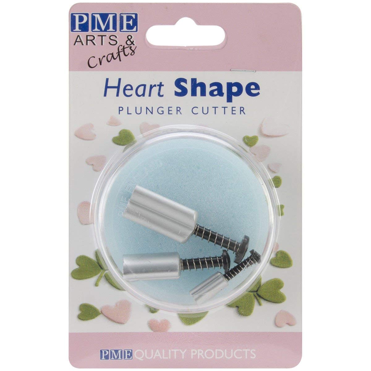 PME MH150 Plunger Cutters 3 kg-Heart Shape, Set of 3, Transparent - Image 4