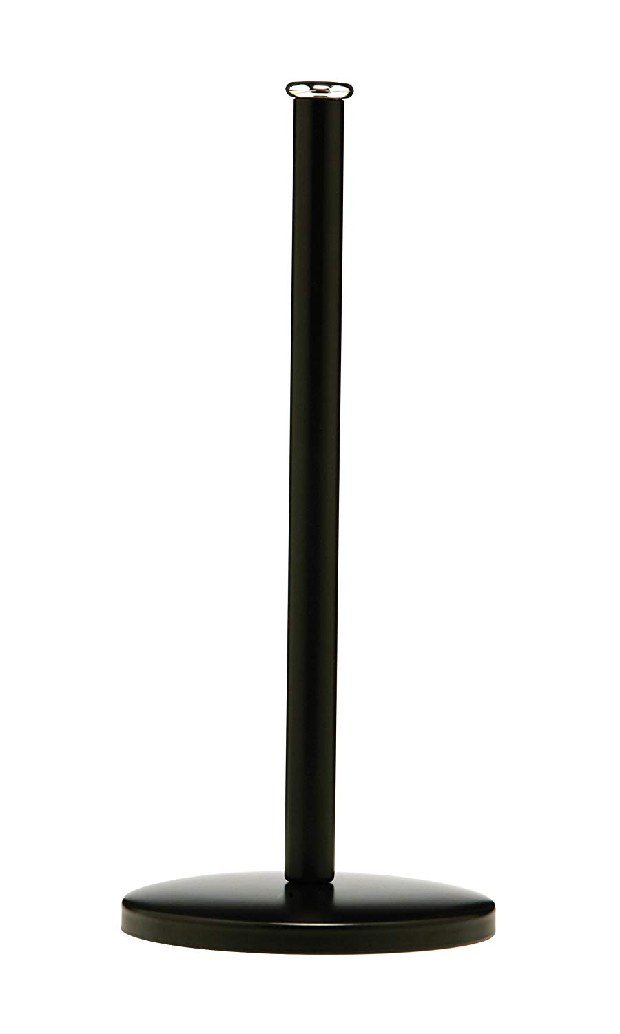 Premier Housewares Black Kitchen Roll Holder Free Standing, H33 x W15 x D15cm