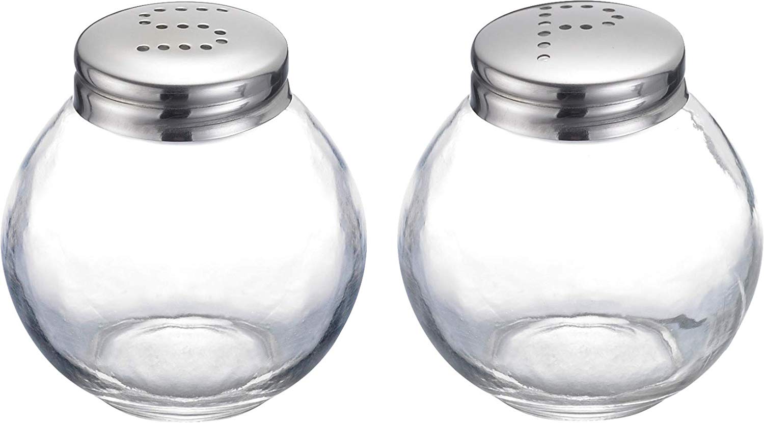 Westmark Salt and Pepper Shaker Set, 2 pieces, Volume: 50 ml each, Glass/Stainless Steel, Roma