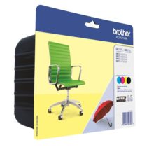 Brother Original LC229XLVALBPDR Ink Cartridges Value Pack with Security Tag consisting of 4 XL ink cartridges (black, magenta, cyan, yellow)