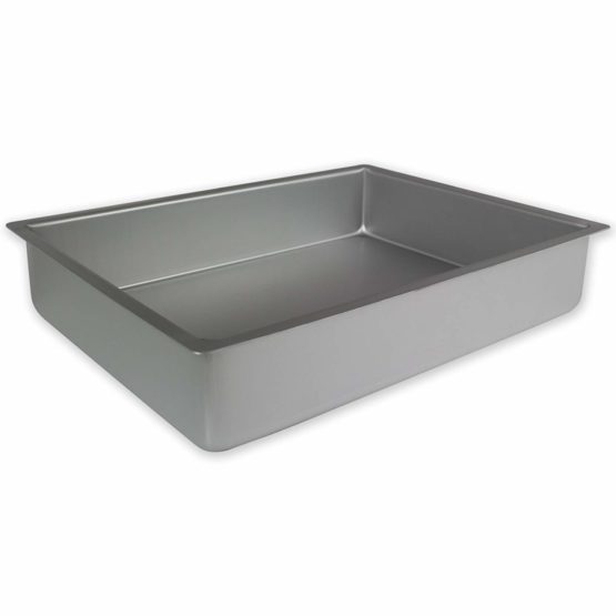 PME Aluminium Oblong Cake Pan 10 x 15 x 4-Inch Deep - Image 2