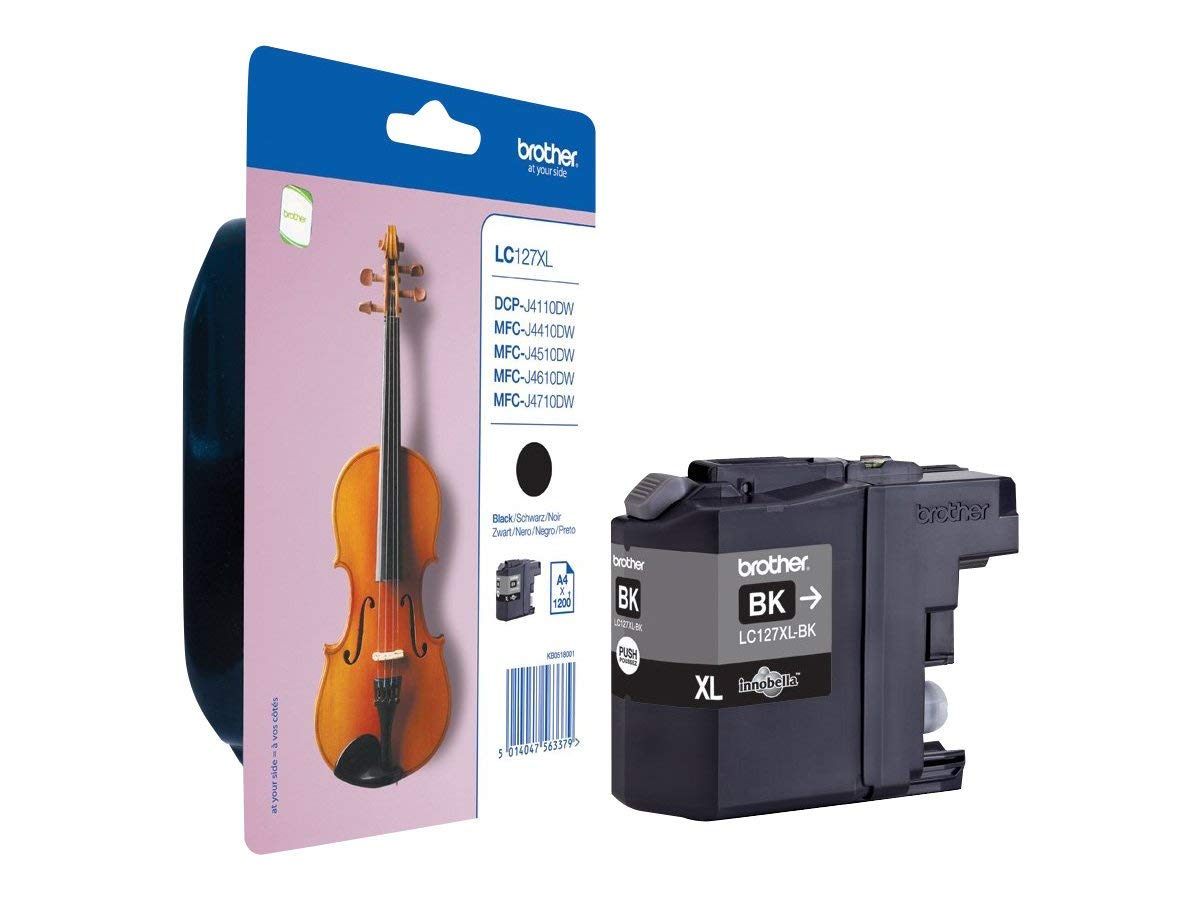 Brother LC127XLBK, Super High Yield, black, original, ink cartridge, for Brother DCP-J4110DW, MFC-J4410DW, MFC-J4510DW - Image 4