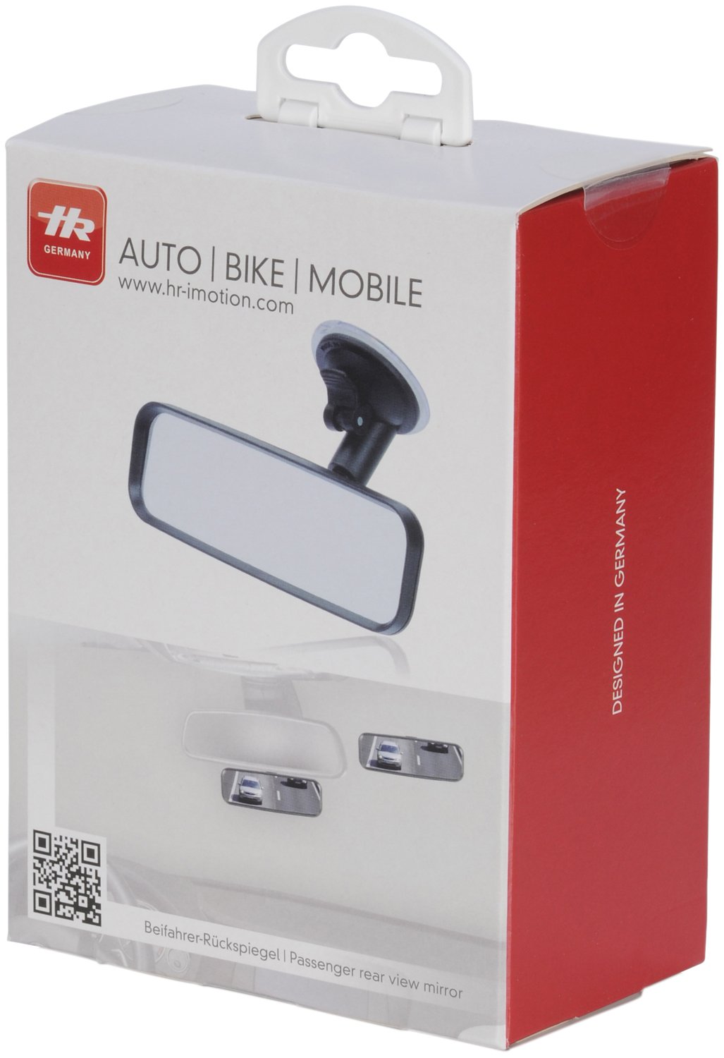hr-imotion Rear View Mirror with Suction Mount [Designed in Germany, Black, Innenraum - Spiegel - Image 4