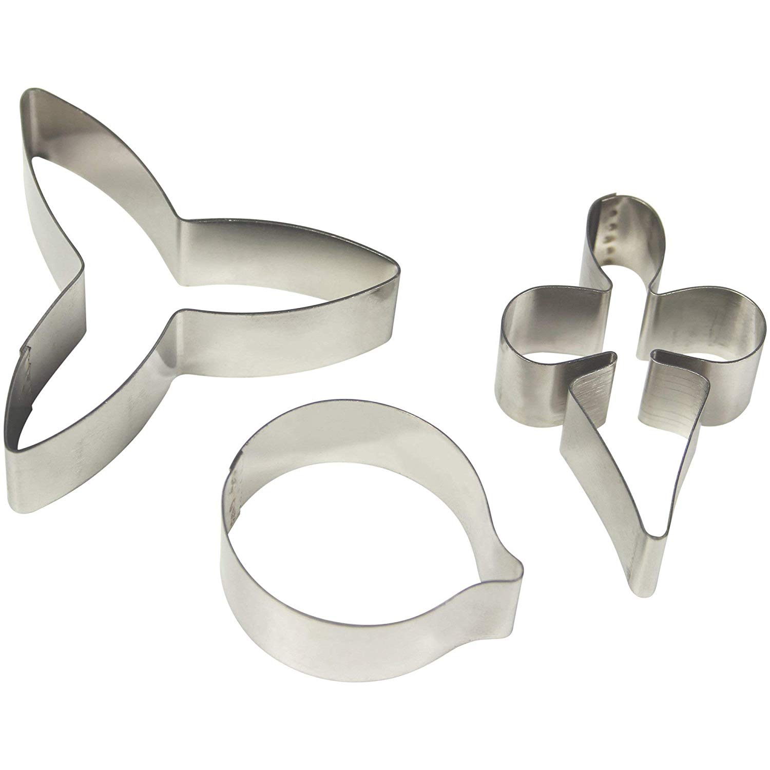 PME MO223 Stainless Steel Moth Orchid Petal Cutters, Set of 3 , Silver , 2 x 9 x 14.1 cm