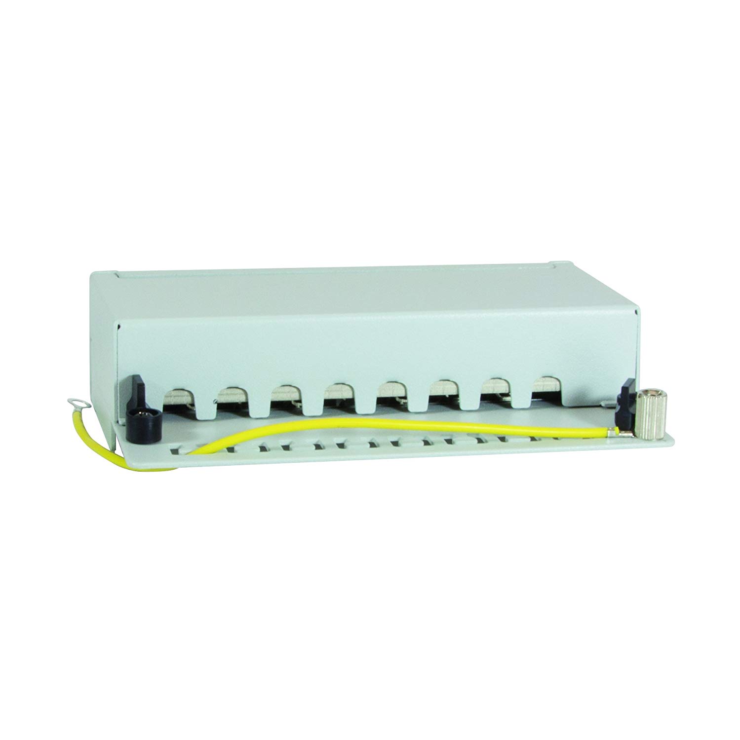 LogiLink Professional Patch Panels, Table/Wall/Desktop, STP (Shielded) light grey 8-Port - Image 2