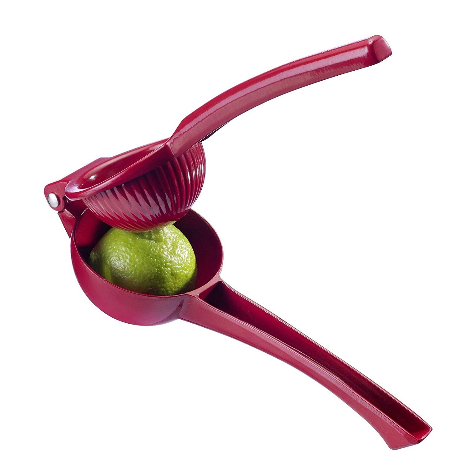 Westmark Citrus Juicer With Squeeze Handle, Diameter: Approximately 7 cm, Aluminium With Food-Safe Coating, Juicy, Red, 30952270 - Image 4
