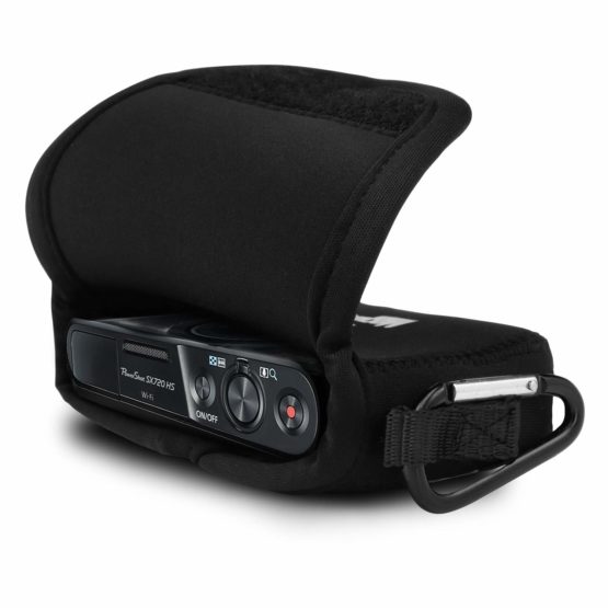 MegaGear "Ultra-Light" Neoprene Camera Case, Bag, Protective Cover for Canon PowerShot SX720 HS, SX710 HS, SX700 HS, SX170 IS, G16, G15, SX160 IS, Sony Cyber-shot DSC‑HX60V, DSC-HX50V (Black) - Image 3