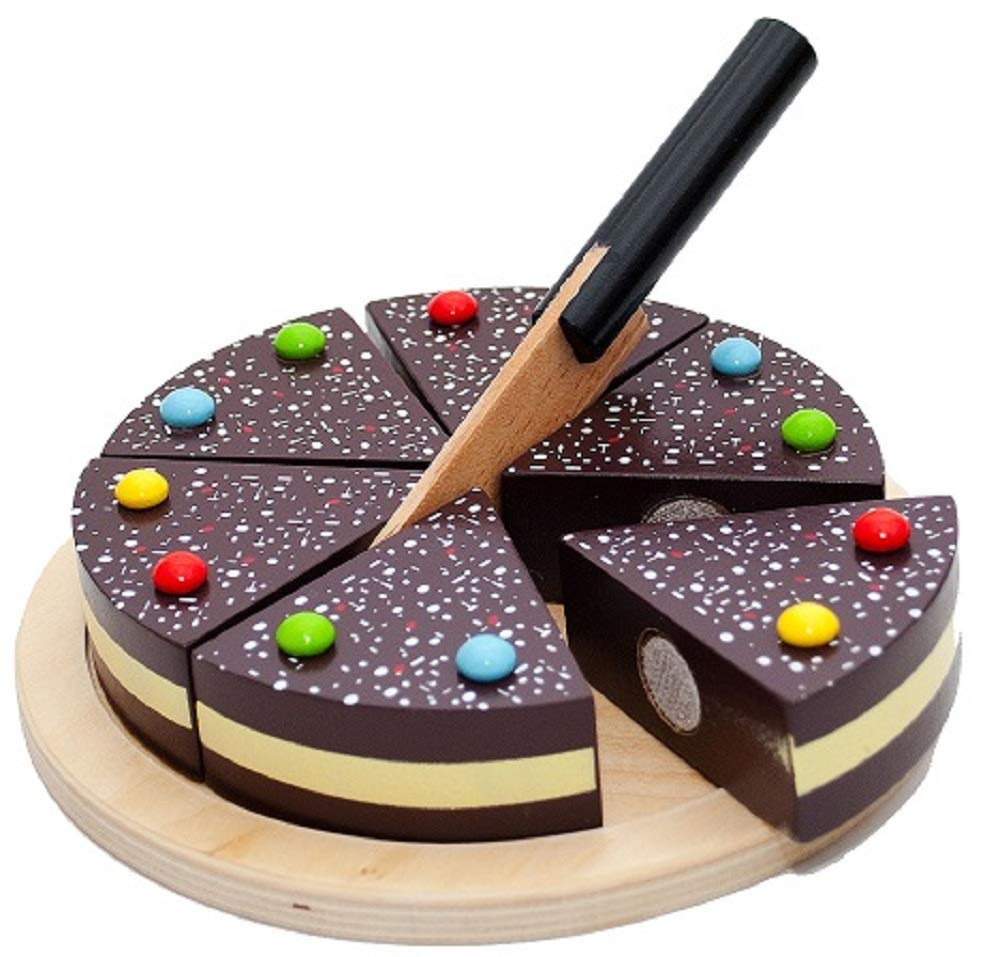 Tanner 9804 Chocolate Cake to Cut Food Toy (assorted), Assorted Colours, Small