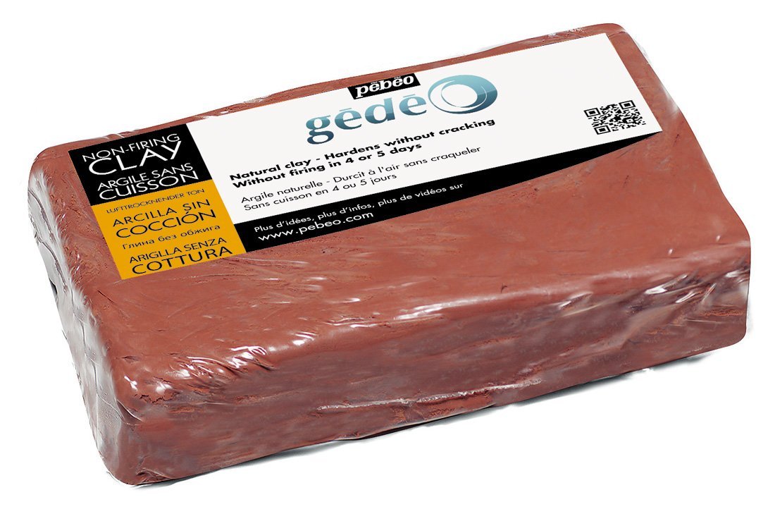 GEDEO Air Drying Clay 1.5 kg , QPA301, Red, 1,5 kg