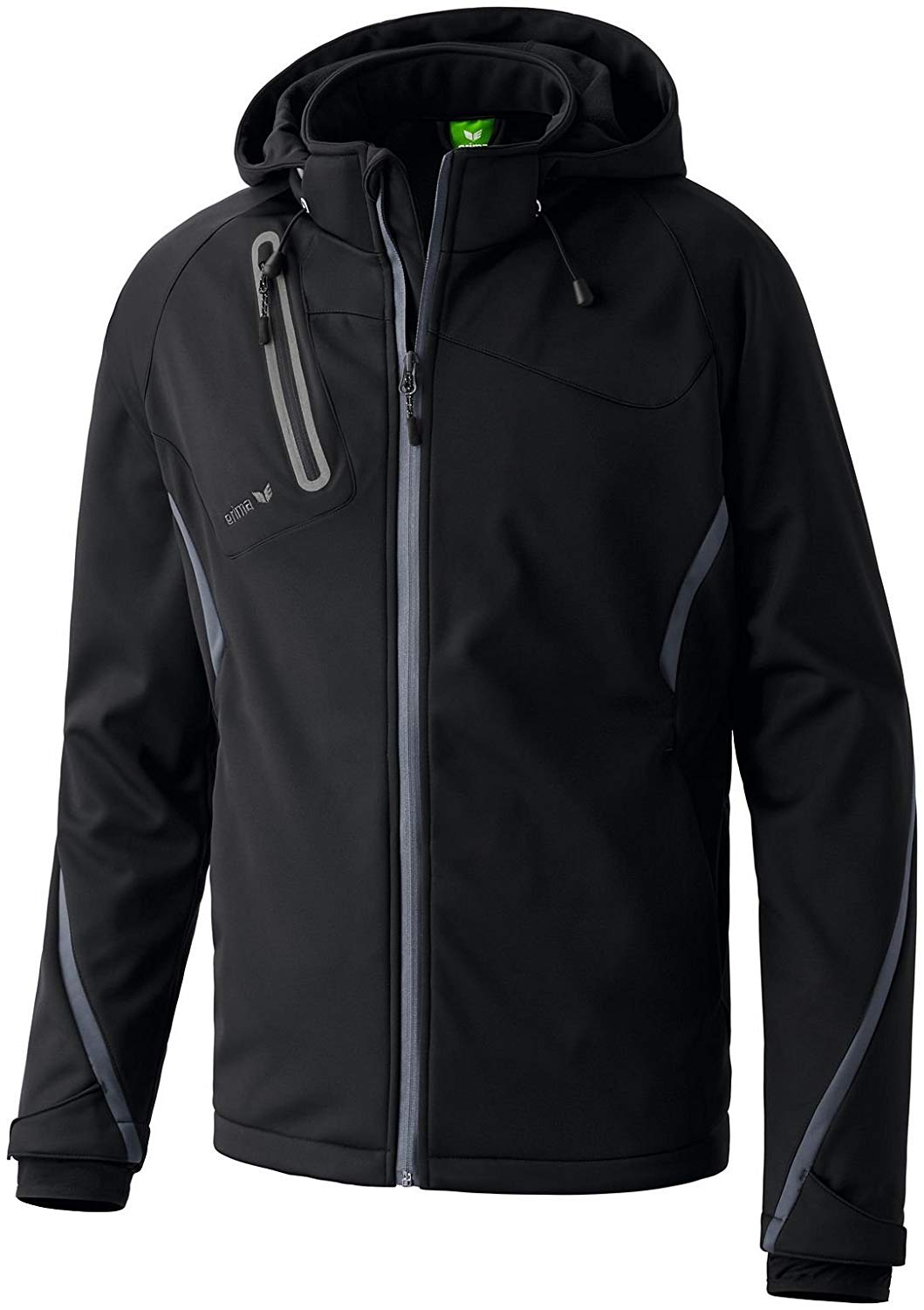 Erima Kids Outdoor Basics Softshell Function Jacket - Black/Anthracite, Size 164