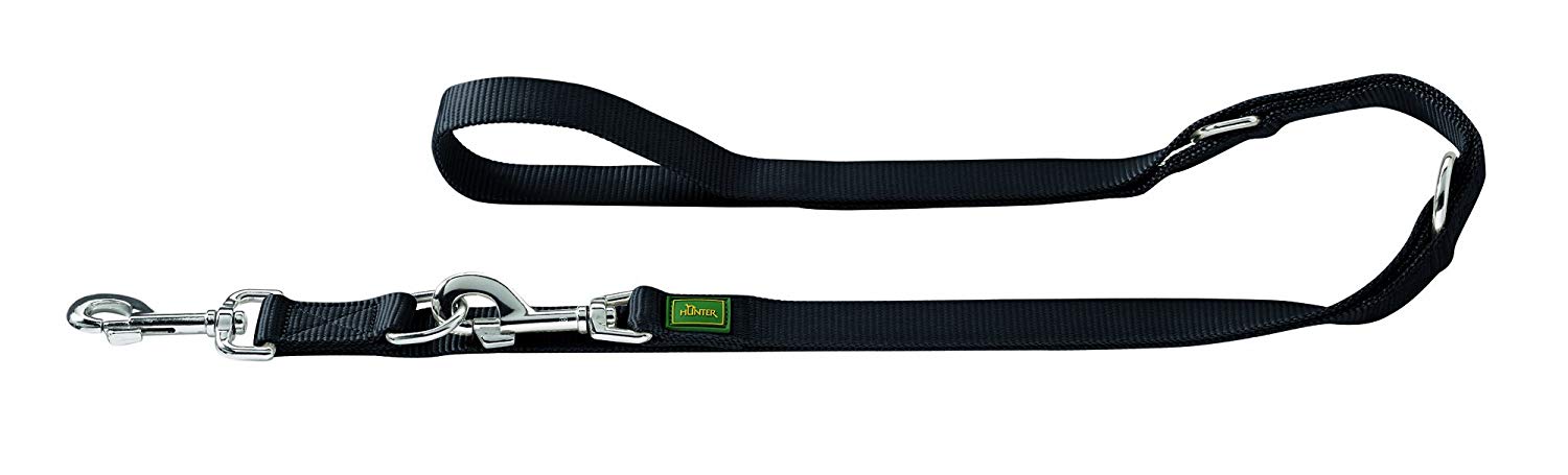 HUNTER Nylon Training Lead Rope, 15/200, Medium, Black