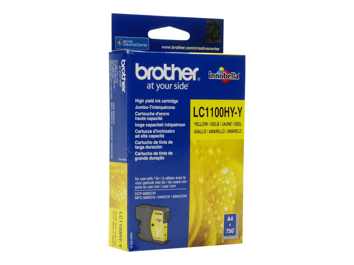 Brother LC1100HYY, High Yield, yellow, original, ink cartridge, for Brother DCP-6690CW, MFC-5890CN, MFC-5895CW, MFC-6490CW - Image 4