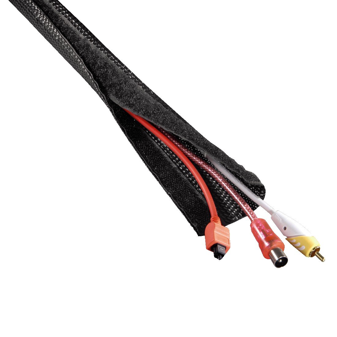 Hama Cable Bundle - Cloth Tube Easy Flexwrap, 1.8 M, Black, 1.8 Meters - Image 3