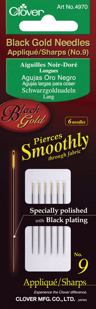 Clover Black Gold Needles: Applique/Sharps Assorted, 1