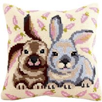 Collection D'Art Cross Stitch Cushion Kit: Flopsy & Mopsy