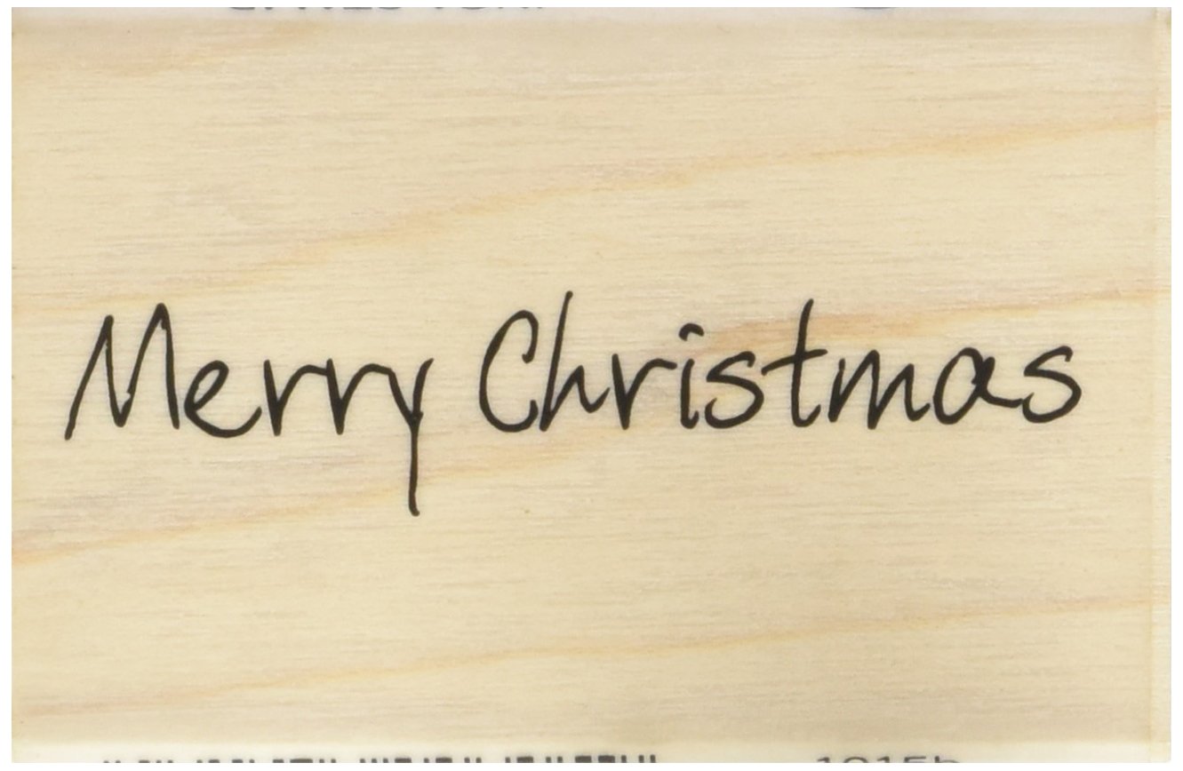 Art Stamps Scribbled Merry Christmas Inca Stamp Black