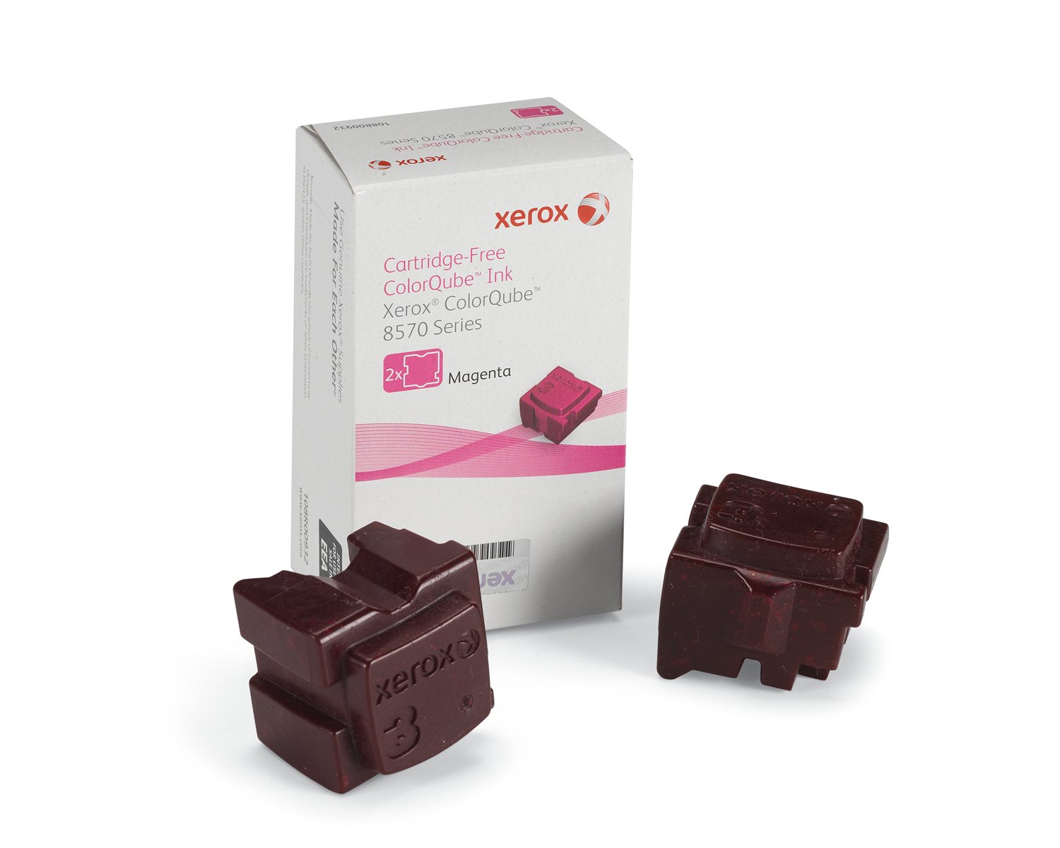 Xerox ColorQube 8570/8580 Magenta Solik ink (2 sticks, 4,400 Pages) - 108R00932, 4400 Pages