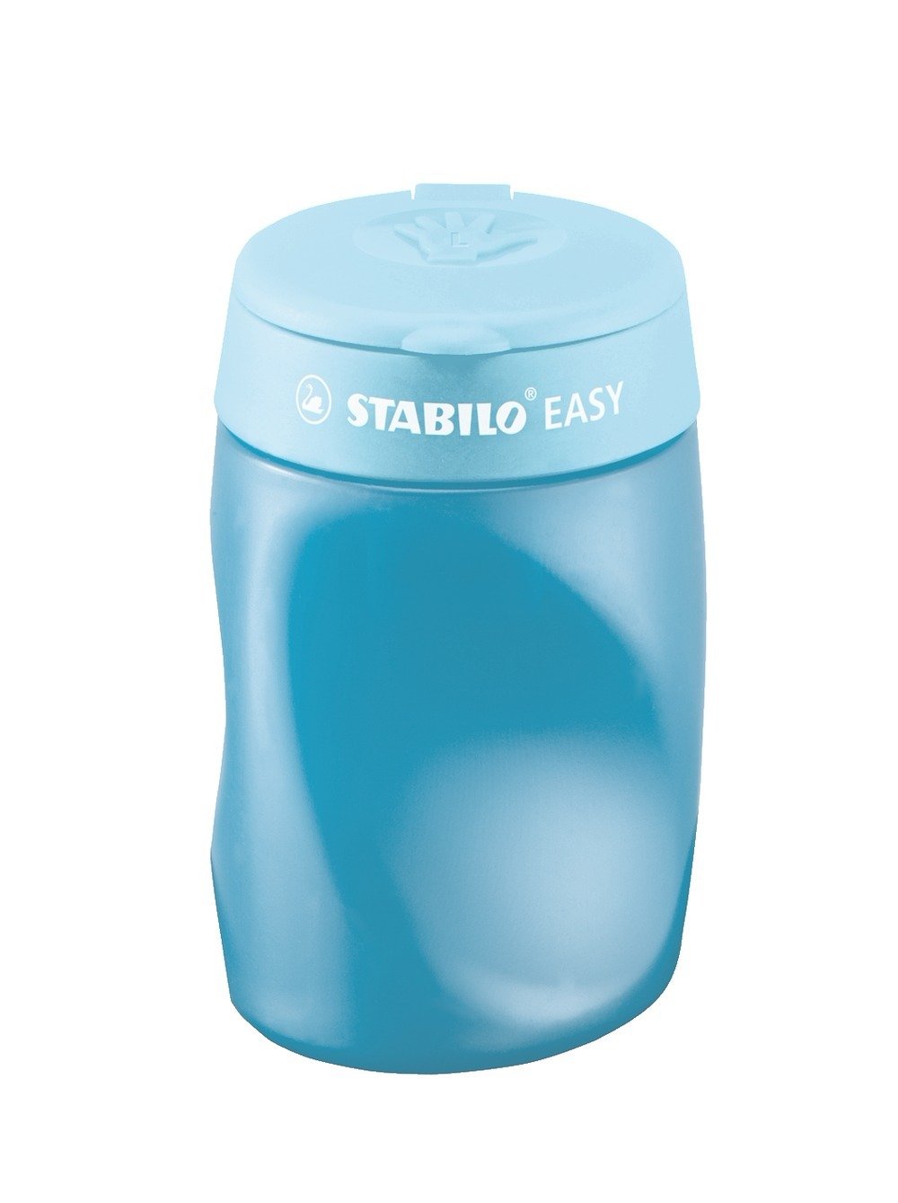 STABILO EASYsharpener - Ergonomic Container Sharpener - Left-Handed - Pack of 1 - Blue, Spitzer