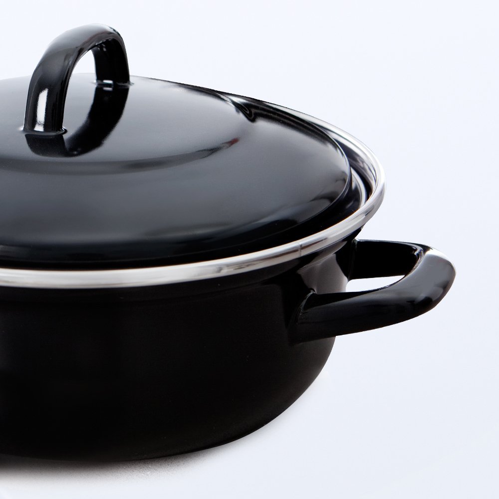 BK Cookware B1208.528 28 cm 4 Litre Fortalit Dutch Oven, Black - Image 3