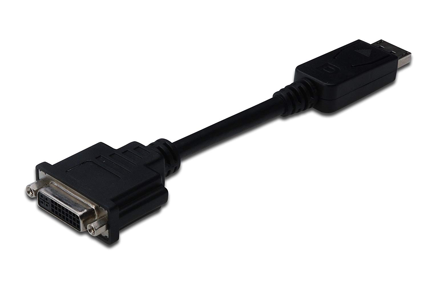 DIGITUS 0.15m DP Male to DVI-I Female DisplayPort Adapter Cable - Black - Image 2
