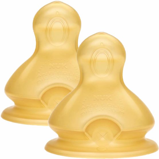 Nuk First Choice+ Silicone Teat 6 - 18 Months Fori Misura L Beige - Image 2