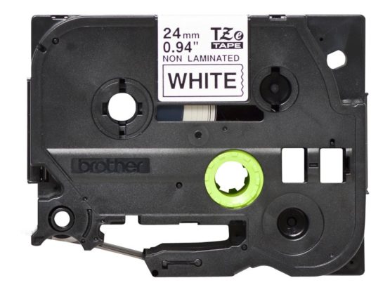 Brother TZe-N251 Labelling Tape Cassette, Black on White, 24mm (W) x 8M (L), Non-Laminated, Brother Genuine Supplies - Image 3