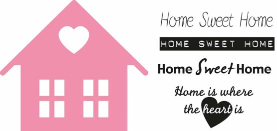 Marianne Design Collectables Sweet Home, Metal, Pink, 7 x 6.2 x 0.4 cm