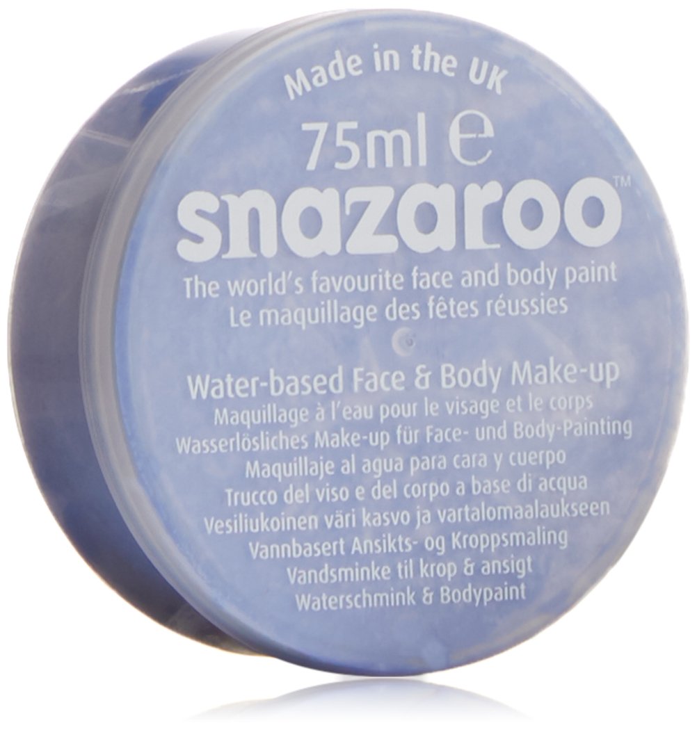 Snazaroo Classic Face and Body Paint for Kids and Adults Sky Blue Colour, Water Based, Easily Washable, Non-Toxic, Makeup