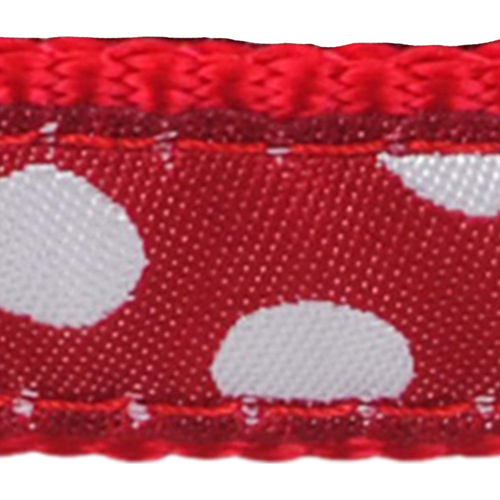 Red Dingo Classic Dog Harness, Design, White Spots on Red, MEDIUM (20mm) - Image 3