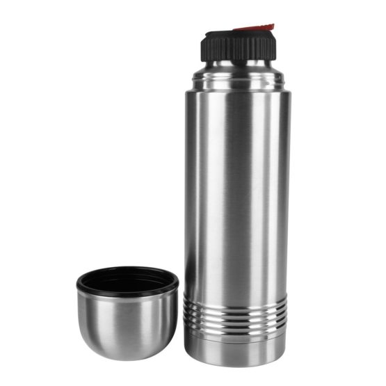 Emsa 618701600 Senator vacuum flask, thermos bottle, mobile coffee mug, 700ml, thermo mug, insulating mug, Safe Loc closure, stainless steel - Image 2