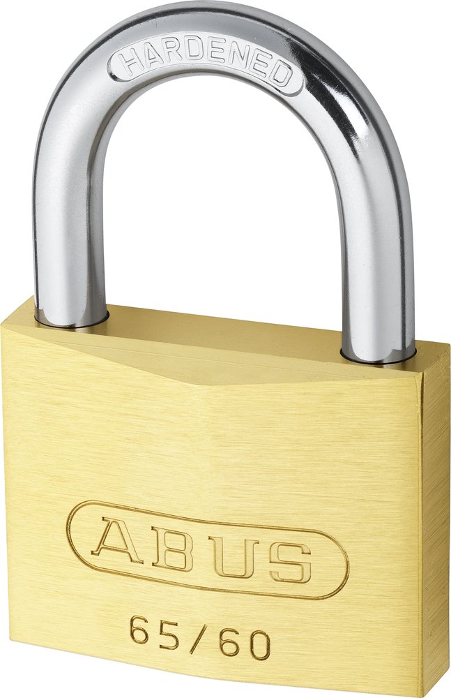 ABUS padlock brass 65/60 - Cellar lock, locker lock and much more - Brass lock body - Hardened steel shackle - ABUS security level 6 - Image 2