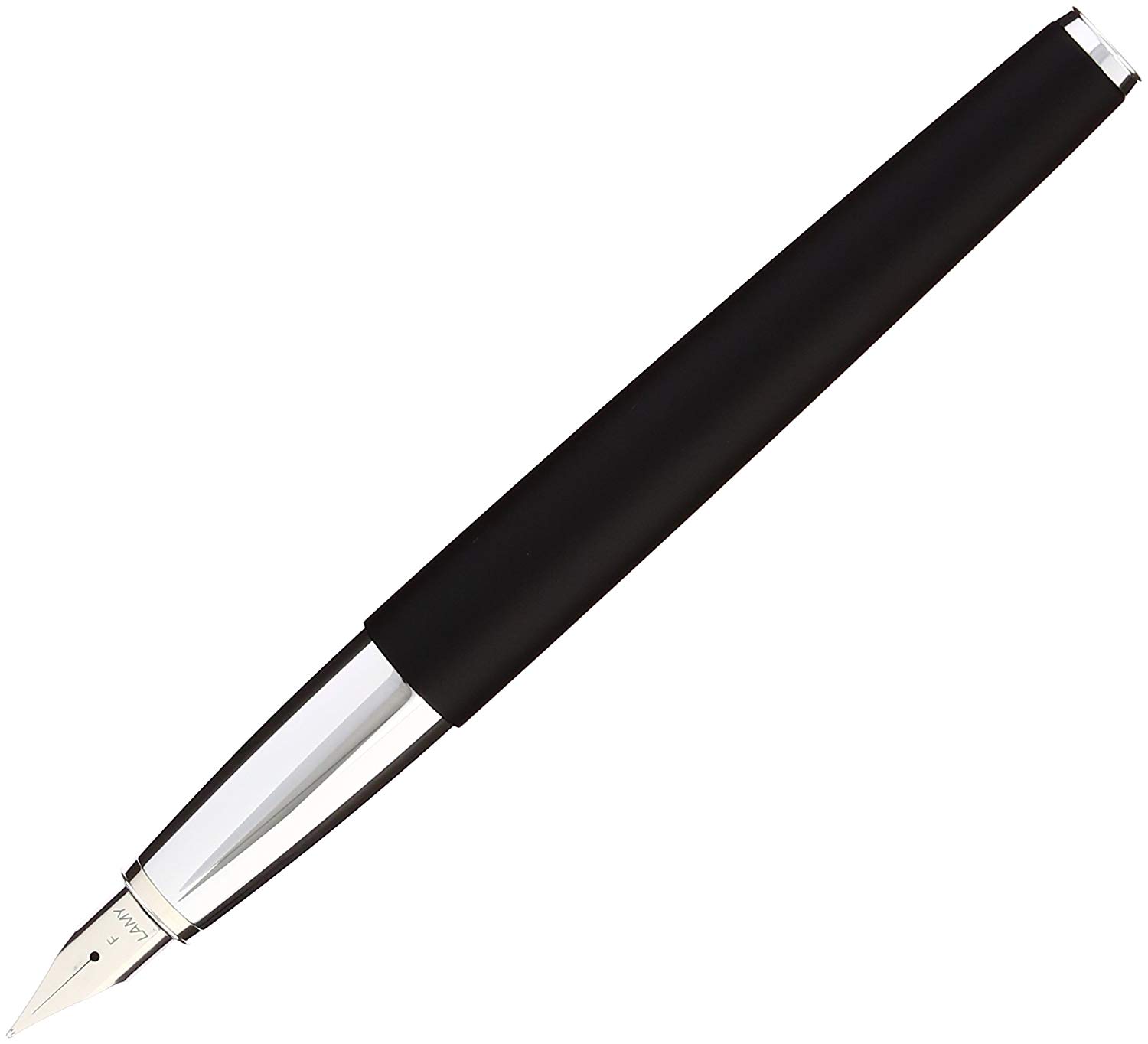 Lamy studio black, Fountain Pen in elegant metal body, steel nib, partially platinum-plated & in nib size F - Image 2